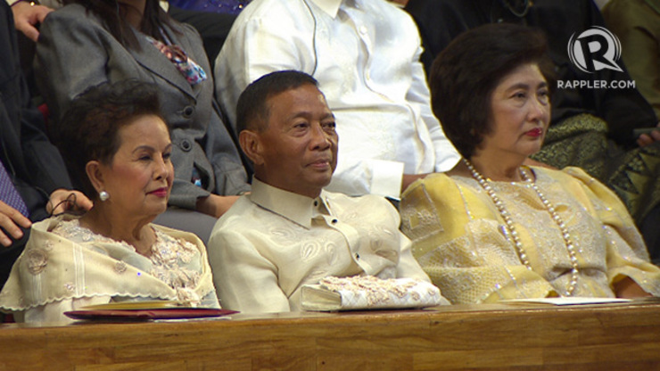 Vice President Jejomar Binay during the 2014 State of the Nation Address. Photo by Rappler