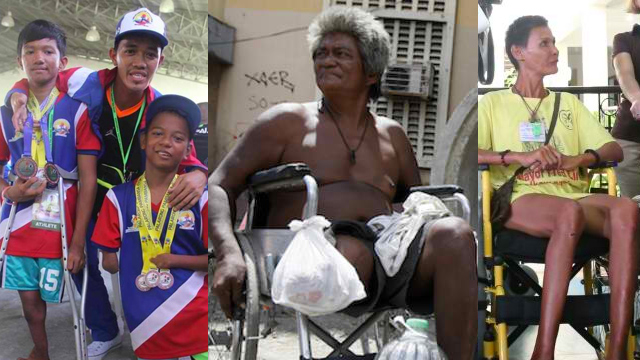 PRIOTIZE. July 17 marks the start of the 38th National Disability Prevention and Rehabilitation Week. File photos from Rappler, EPA, and Office of the Vice President  