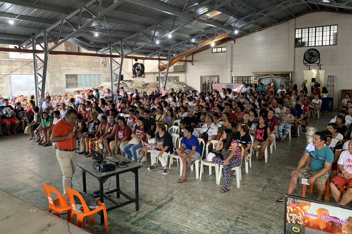 POLL WATCHERS. The camp of Marielle del Rosario, Navotas City congressional candidate, trains poll watchers on May 12, 2019. NBI agents raid the activity. Photo from Emilio Marañon III 