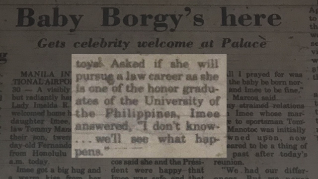 Photo of a May 1, 1983 Manila Bulletin article, taken from the Ateneo de Manila University Rizal Library 