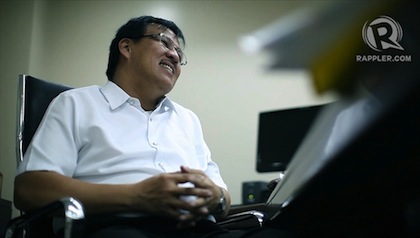 ENDURING LEGACY. Interior Secretary Jesse Robredo in a 2012 interview with Rappler. Photo by John Javellana.   