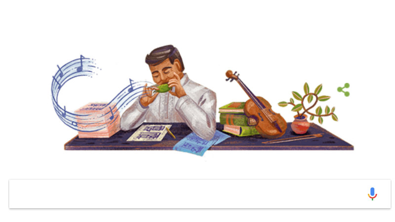 NATIONAL ARTIST. Levi Celerio is remembered through a Google Doodle on his 108th birthday. Screenshot from Google 