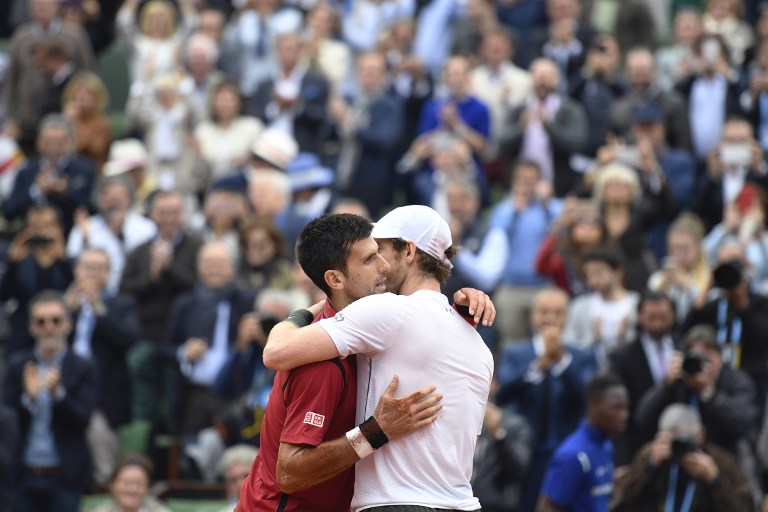 SHOWDOWN IN LONDON. Andy Murray has usurped Novak Djokovic as the world's number one player. Now they'll face off in a winner-take-all showdown. Photo by Martin Bureau/AFP 