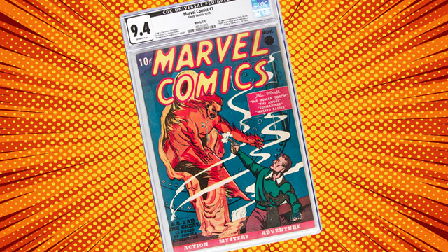 FIRST COMIC. Heritage Auctions shows a copy of Marvel Comics No. 1, the 1939 comic book of the Marvel Comics Superhero Universe, which sold for $1,260,000 on November, 21, 2019. Photo from HO/Heitage Auctions/AFP 