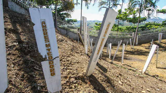 REMEMBERED. Graves of the victims of the Maguindanao massacre. Photo by Karlos Manlupig/Rappler 