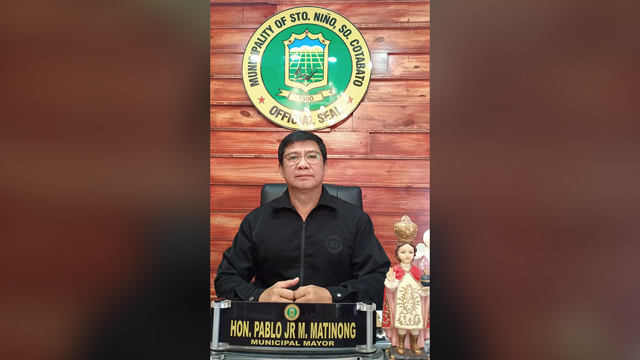 LOCAL CHIEF EXECUTIVE. Sto Nino, South Cotabato Mayor Pablo Matinong Jr was reelected in May 2019. Photo from the Facebook page of Mayor Pablo Matinong Jr 