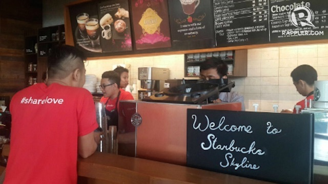 REOPENED. Starbucks Skyline reopens after terror attacks. Photo by Uni Lubis/Rappler