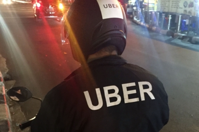 UBERMOTOR. Uber launches a motorbike service in Indonesia. Photo by Zachary Lee