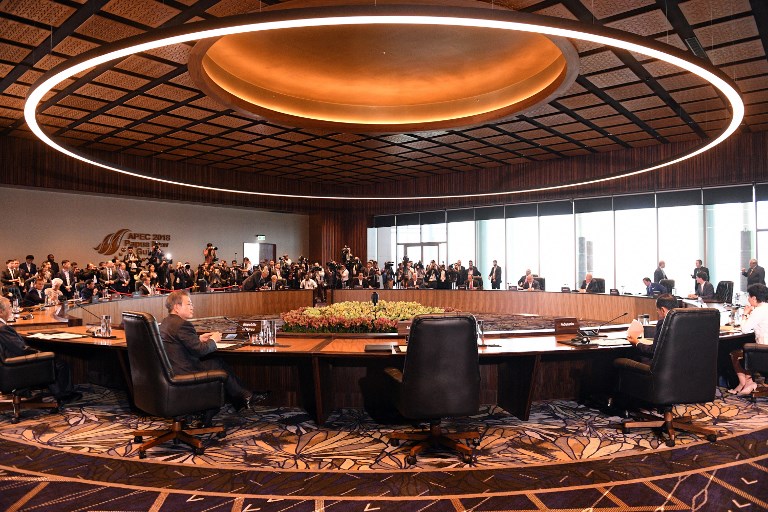 SUMMIT. Leaders hold a session during the Asia-Pacific Economic Cooperation (APEC) Summit in Port Moresby on November 18, 2018. Photo by Saeed Khan/AFP 