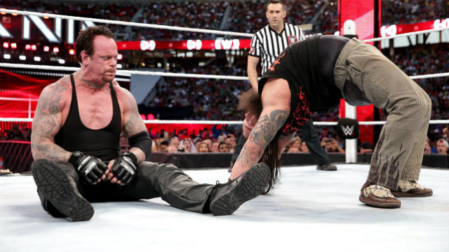 The Undertaker not only showed he could still make an exciting match; he showed he could turn back the clock. Photo from WWE.com 