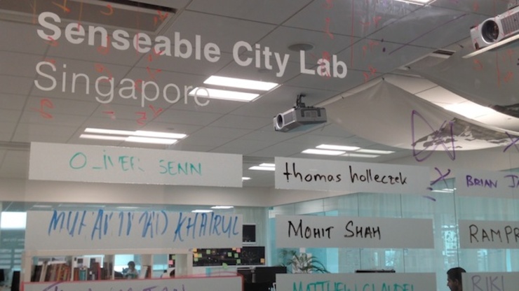 The Senseable City Lab at the SMART CREATE center in Singapore. KD Suarez/Rappler