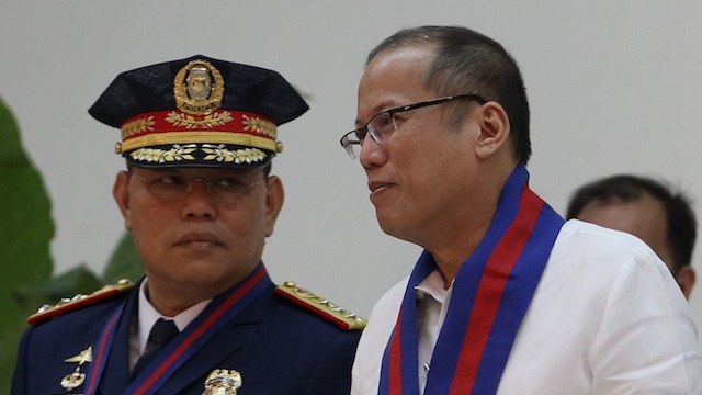FRIENDS. Then PNP Chief Alan Purisima (L) chats with President Benigno Aquino III in Camp Crame in Quezon City on December 18, 2012. File photo by Robert Viñas/ Malacañang Photo Bureau   