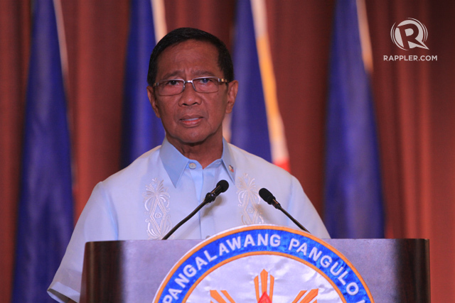 QUESTIONABLE TRANSACTIONS? Five of Vice President Jejomar Binay's accounts are slapped a freeze order by the Court of Appeals, citing an Anti-Money Laundering Council report. Rappler file photo 