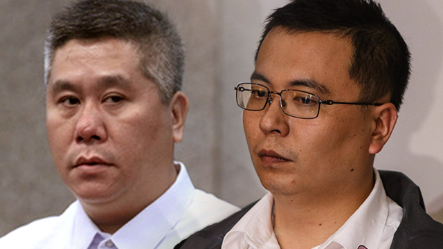 SHABU SHIPMENT. Chinese businessmen Richard Chen/Tan (left) and Kenneth Dong (right) are still at large four months since their arrest warrants were issued. Photo of Richard Chen/Tan by Joseph Vidal/PRIB and photo of Kenneth Dong by Rappler 