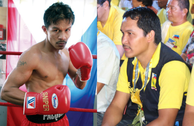 POLITICAL SIBLINGS. Manny Pacquiao's brothers, Bobby (L) and Roel, win local positions in the 2016 Philippine elections. Photos from boxrec.com and by Edwin Espejo/Rappler    