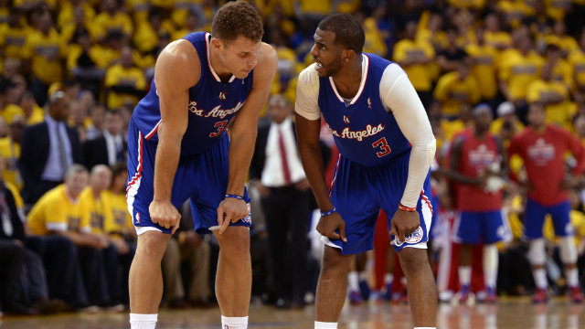GOOD START. Blake Griffin and Chris Paul are off to a good start in the Clippers' 2016-17 season. File photo by John G. Mabanglo/EPA  