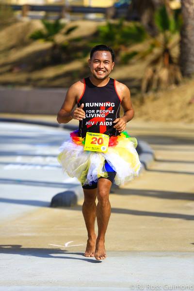 ADVOCATE. Yhel joins a marathon for HIV/AIDS awareness  