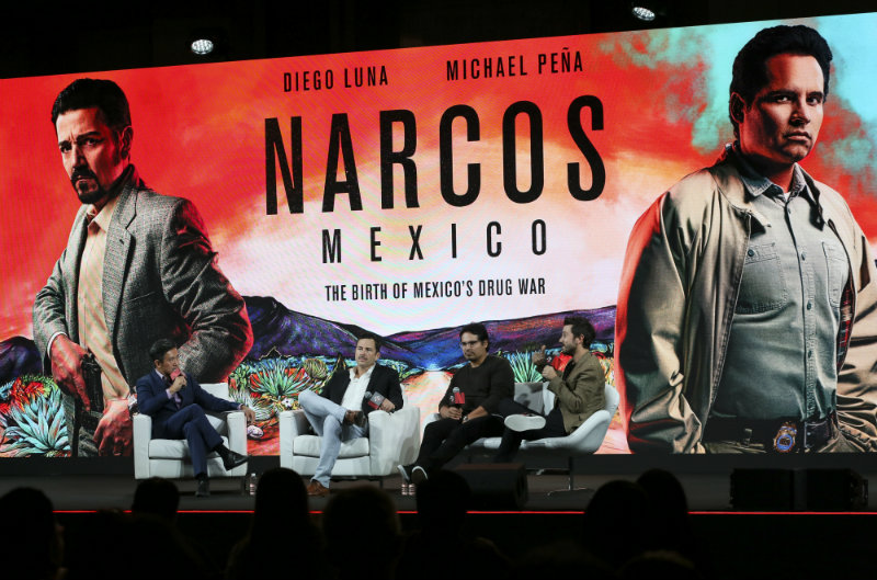 NARCOS IN MEXICO. The stars and showrunner of the new Netflix original series in Singapore. Photo courtesy of Netflix 