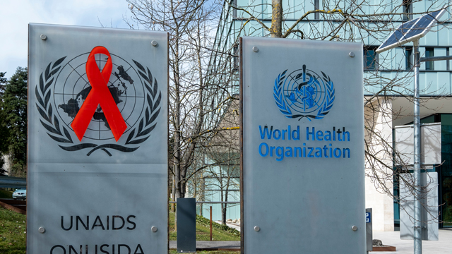 VERSUS HIV/AIDS. The UNAIDS building in Geneva, Switzerland. Photo by Shutterstock.com 