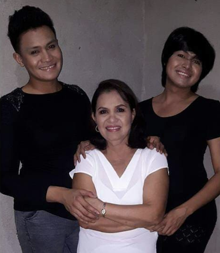 PROUD MOTHER. Two of the 5 Asusano brothers are gay. Dyosa credits her mother for giving them the courage to come out.
