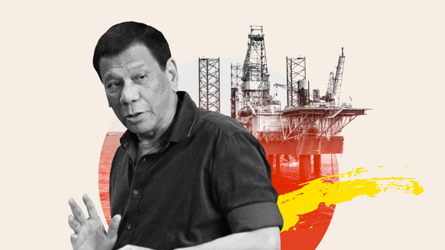 OIL IS THE ANSWER. President Rodrigo Duterte talks of the need for indigenous sources of oil in his recent speeches 