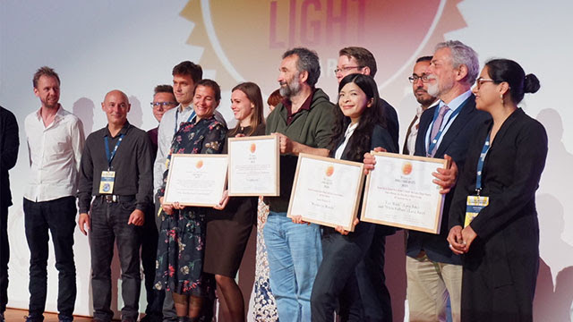 WINNER. The Rappler team, led by journalist Patricia Evangelista, wins the GIJN 2019 Global Shining Light Award in Hamburg on September 28, 2019. Rappler photo 