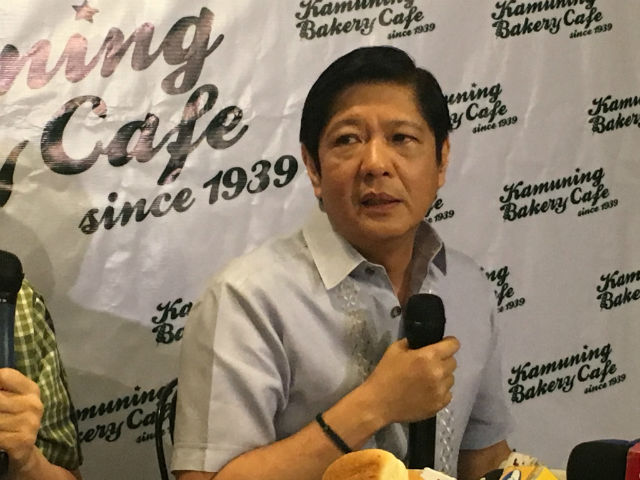 'I DID NOT SIN.' Ex-senator Bongbong Marcos says he will not be asking for immunity from the government because he did not commit any crime. Photo by Mara Cepeda/Rappler 