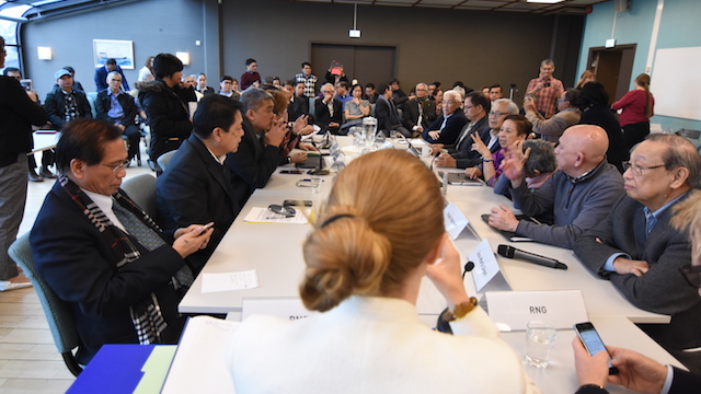 2nd ROUND. Representatives of the government and communist rebels during talks in Oslo. 2nd ROUND. Representatives of the government and communist rebels during talks in Oslo.