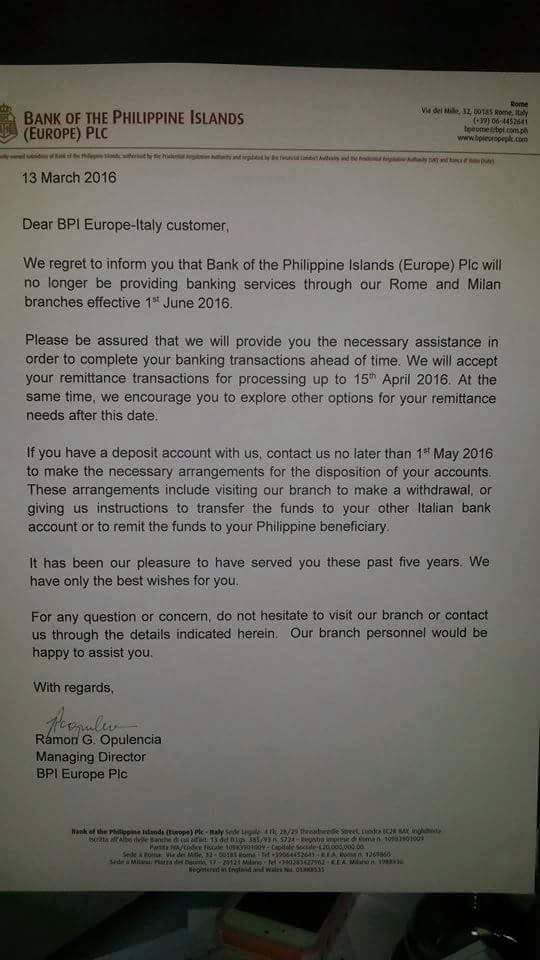 BPI Europe letter, March 13, 2016 