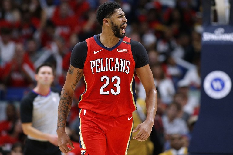 ON TRACK. Anthony Davis topscores for 25 points to help the Pelicans stun the Toronto Raptors. Photo by Jonathan Bachmann/Getty Images/AFP 