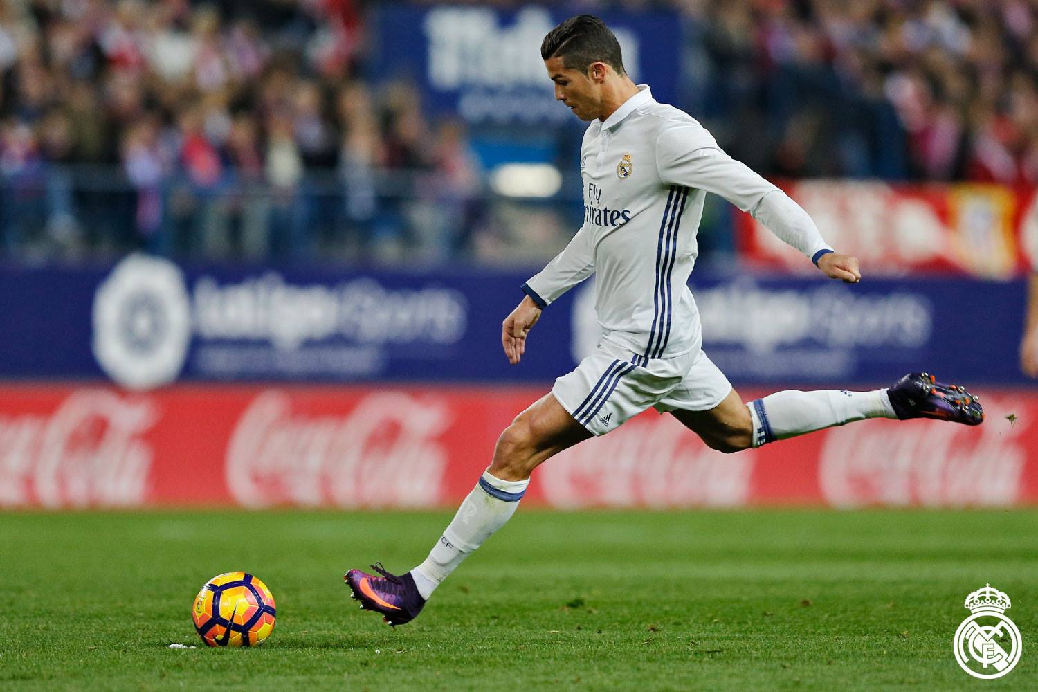 Tiga gol Ronaldo membenamkan Atletico Madrid pada 19 November. Foto dari Facebook/RealMadrid 