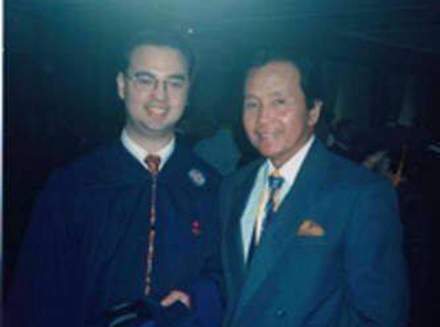 LAW SCHOOL. Cayetano was studying law school in Ateneo when he ran for vice mayor. Photo from Alan Cayetano's Facebook page 