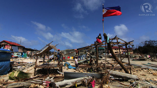 TRAGEDY. Super Typhoon Yolanda levels the coast of Leyte in November 2013.   