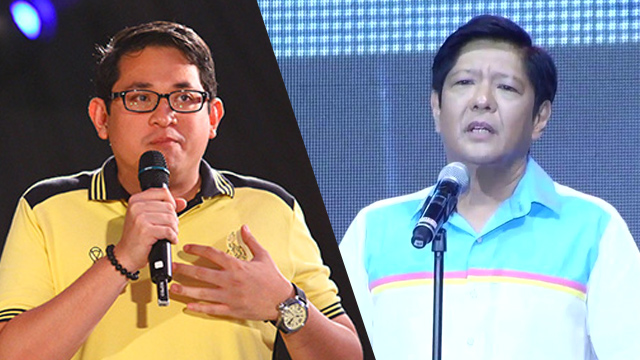 QUESTIONS. Senators Bongbong Marcos and Bam Aquino had a heated exchange on the Senate floor after Marcos delivered a privilege speech on election irregularities.  