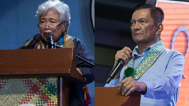 PRODUCTS OF TEACHERS. During the National Teachers' Day, Education Secretary Leonor Briones and Representative Joey Salceda share that they are both children of teachers. Photos by Vee Salazar/Rappler  