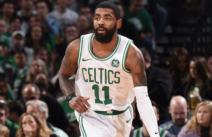 MAN IN CHARGE. Kyrie Irving takes over the as the Boston Celtics roll past the New York Knicks. Photo from NBA 