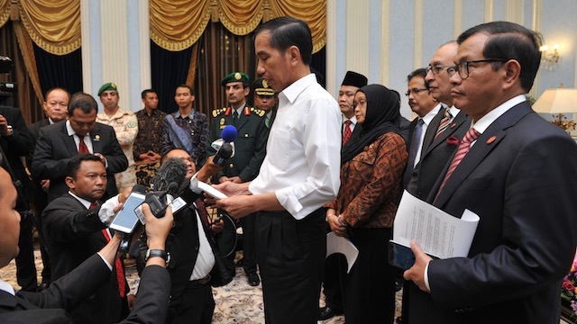 SYMPATHY. President Joko Widodo expresses his condolences to the victims of the Mecca tragedy.