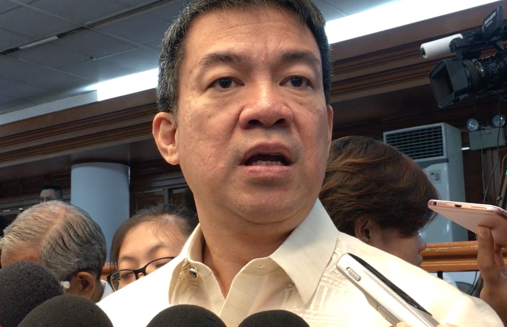 NO EFFECT. Senate President Aquilino Pimentel III says Davao City Mayor Sara Duterte-Carpio's creation of a new regional party would have no effect on PDP-Laban. Photo by Camille Elemia/Rappler  