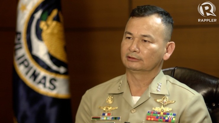 OUTGOING: Philippine Navy chief Vice Admiral Jose Luis Alano