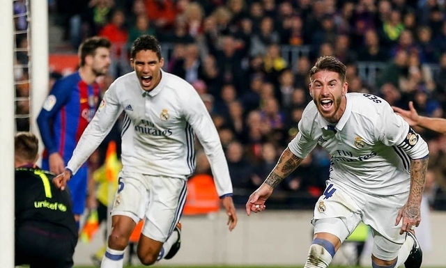BACK ON TOP. Sergio Ramos and Real Madrid clinch the top spot in La Liga. Photo from Instagram/@realmadrid  