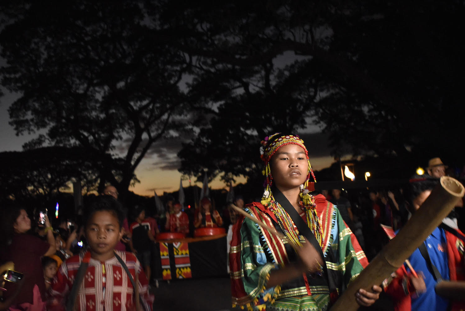Lumad students join the annual University of the Philippines Lantern Parade on Friday, December 13. Photo from Save Our Schools Network 