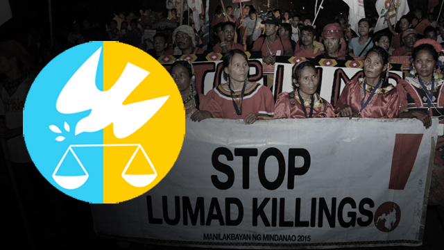 NO TO LUMAD KILLINGS. CHR condemns the violations of the rights of Lumads.   