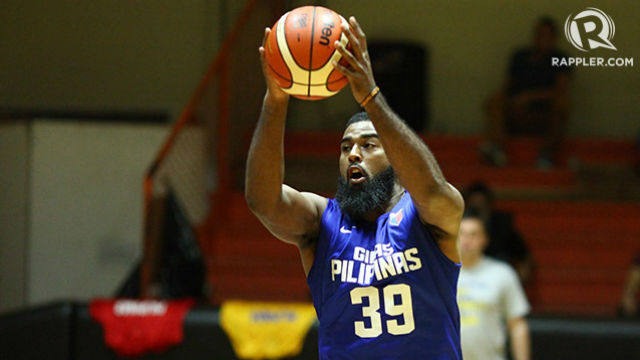 THUNDER HAMMER. Gilas newcomer Moala Tautuaa threw down a pair of violent slams that sent Japanese defenders scurrying. File photo by Josh Albelda/Rappler  