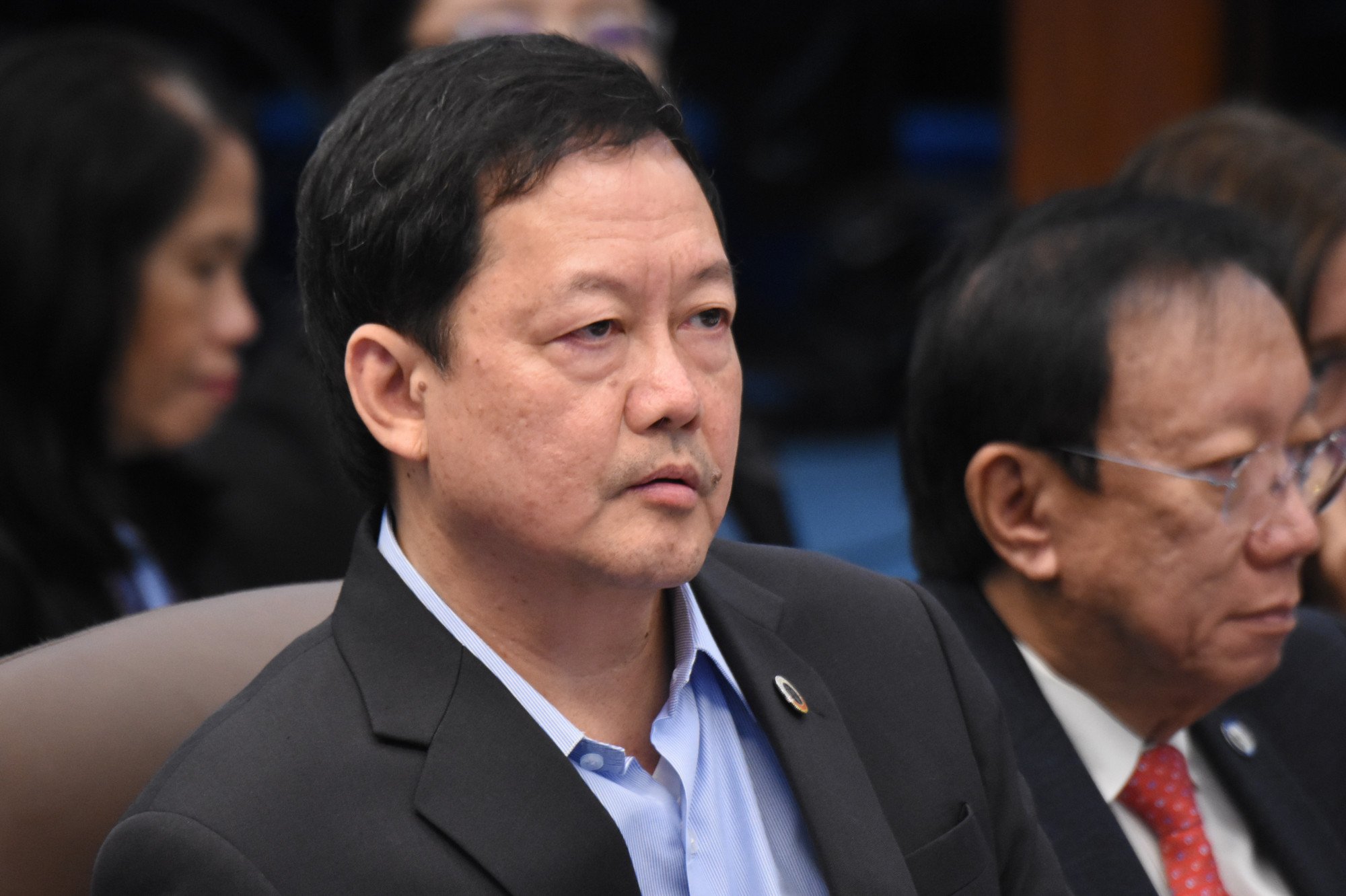 SPARED. Justice Secretary Menardo Guevarra at the Department of Justice budget hearing at the Senate on November 20, 2019, where he was spared from the usual grilling of Senate Minority Leader Franklin Drilon. Photo by Angie De Silva/Rappler  
