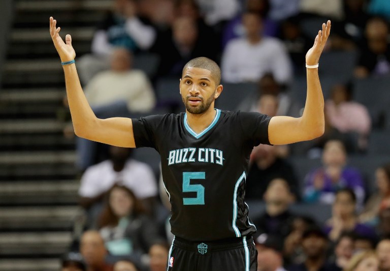 BUZZED. Nicolas Batum could miss even more playing time with the injury that occurred 34 seconds after the start of Wednesday's pre-season game against the Detroit Pistons. File photo by Streeter Lecka/Getty Images/AFP 