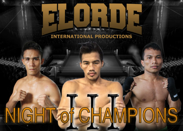 MOA FIGHT. Filipino boxing returns to Mall of Asia Music Hall this coming Wednesday. Poster from Elorde International Productions 