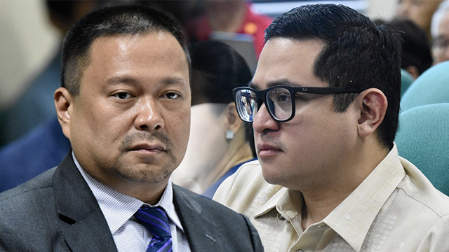 FAILED BID. Senators JV Ejercito and Bam Aquino lose their reelection bids in 2019. File photos by Angie de Silva/Rappler   