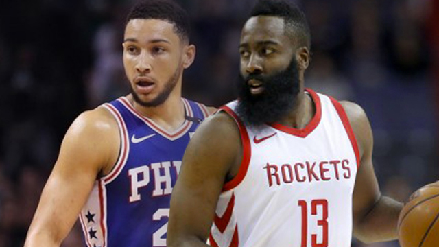 CRITICIZED. 2018 ROY Ben Simmons (left) and MVP James Harden are not actually the internet's fan favorites. Photo by Maddie Meyer/Getty Images/AFP (Simmons) and Rob Carr/Getty Images/AFP (Harden) 