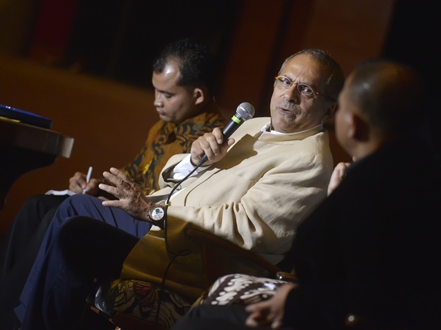 DIALOG PAPUA. Mantan Presiden Timor Leste, Ramos Horta menyarankan agar Pemerintah Indonesia berdialog dengan masyarakat separatis Papua ketimbang menggunakan metode kekerasan. Foto oleh Yudhi Mahatma/ANTARA