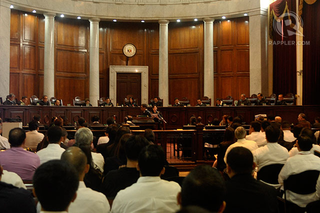HIGH COURT. The Supreme Court dismisses the petition filed by midnight appointees of former president Gloria Arroyo. File photo by Rappler 